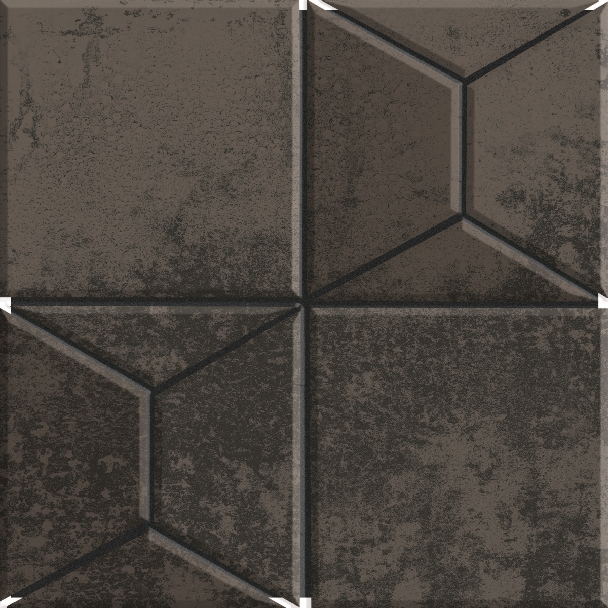 Mosaico Pyramid Grey Lap 30X30