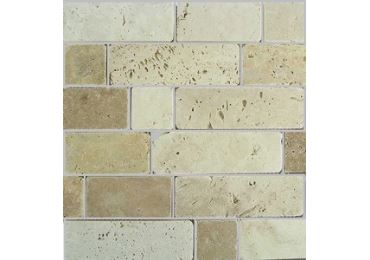 Mosaico Travertino Brick 30,5X30,5