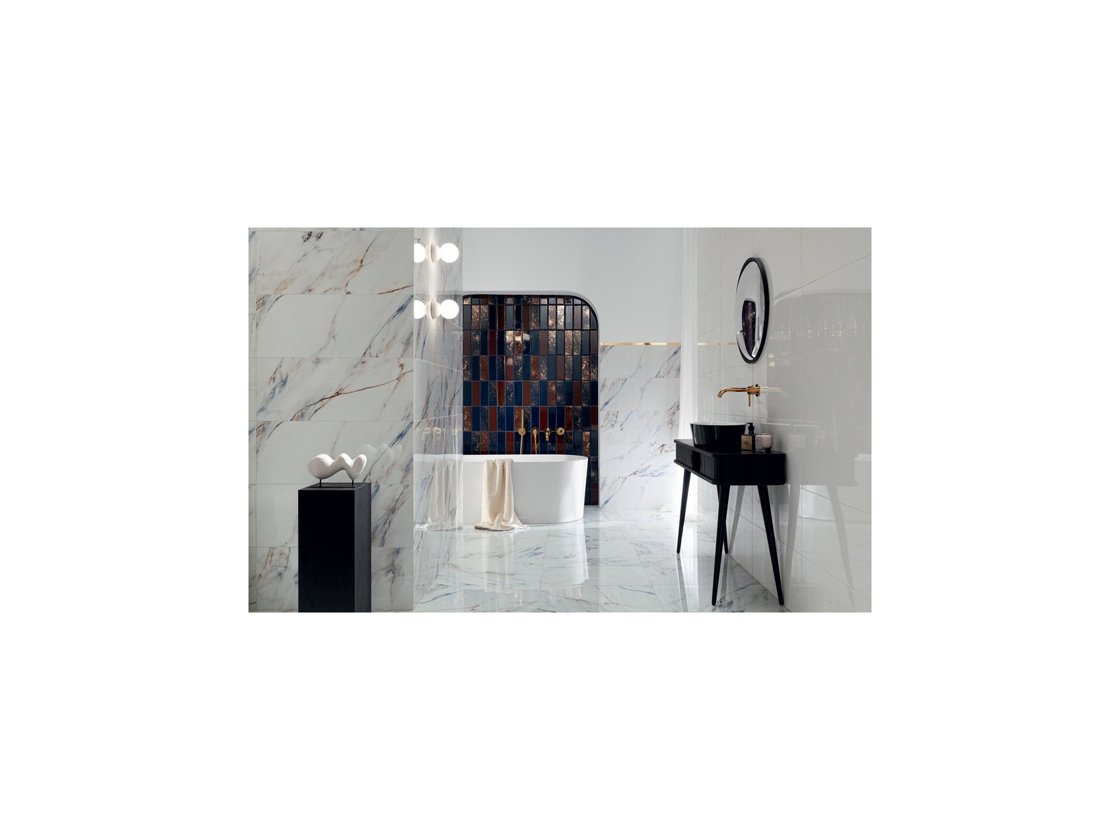 Obklad  Blue Stone Bar Navy Lesk 7,8X23,7
