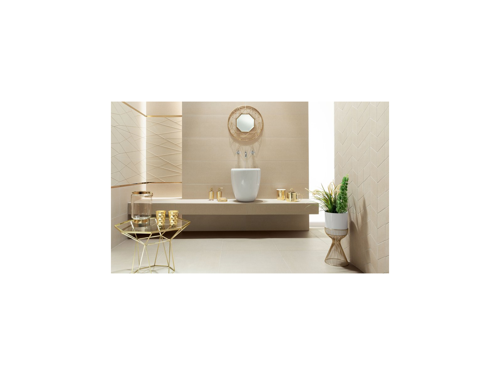 Obklad  House Of Tones Beige Mat Rektifikovaný 32,8X89,8
