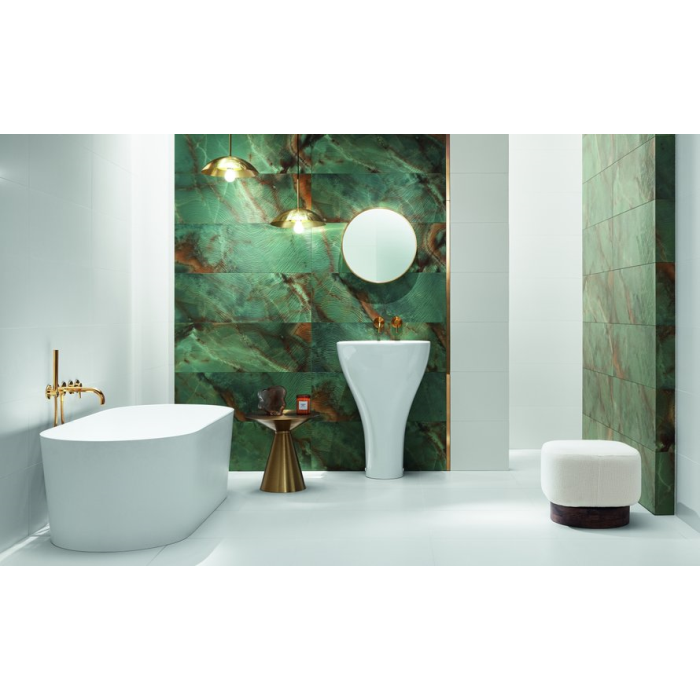 Obklad  Unit Plus White Pololesk Rektifikovaný 32,8X89,8