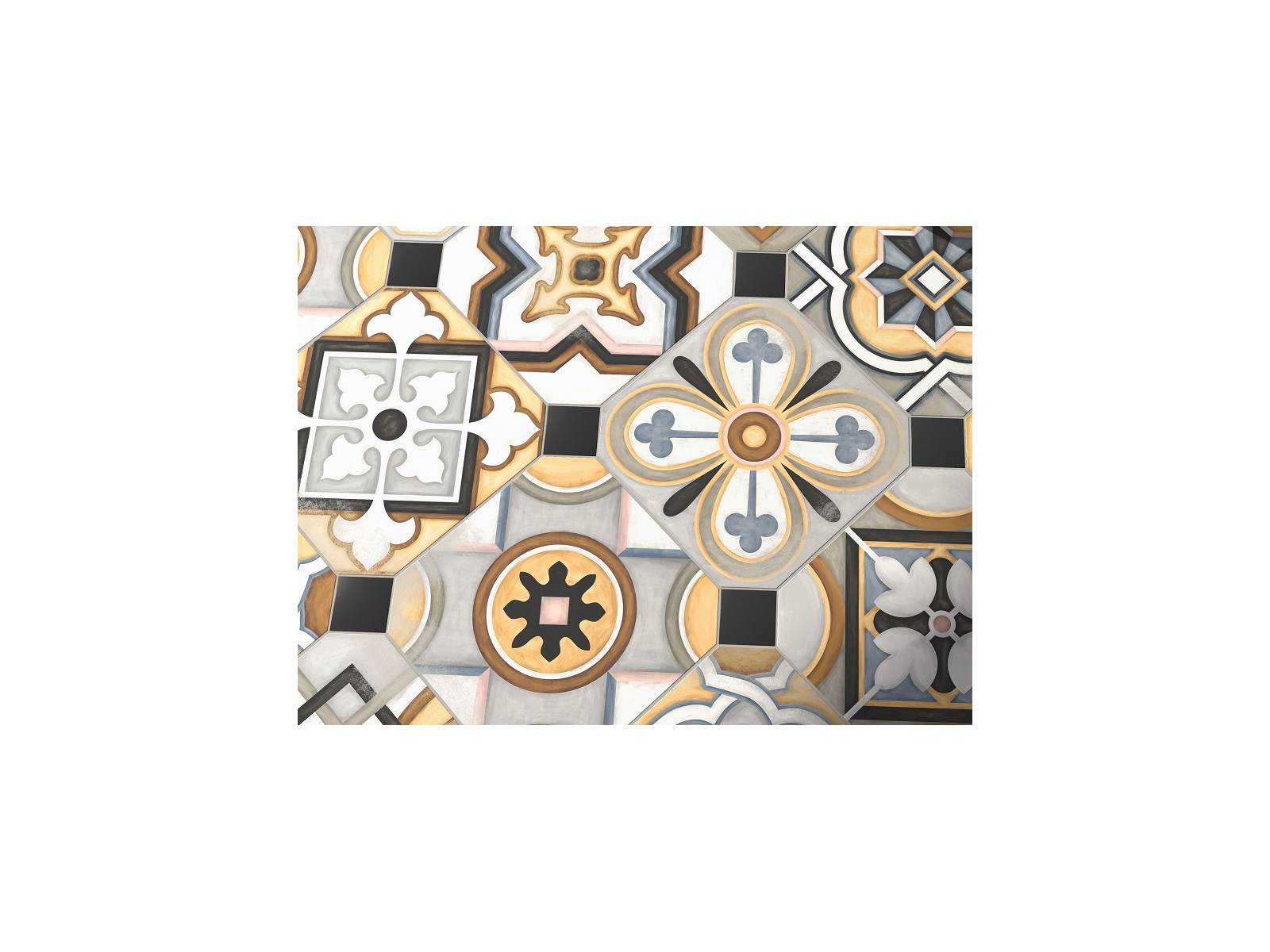 Octogono Musichalls Multicolor 20x20