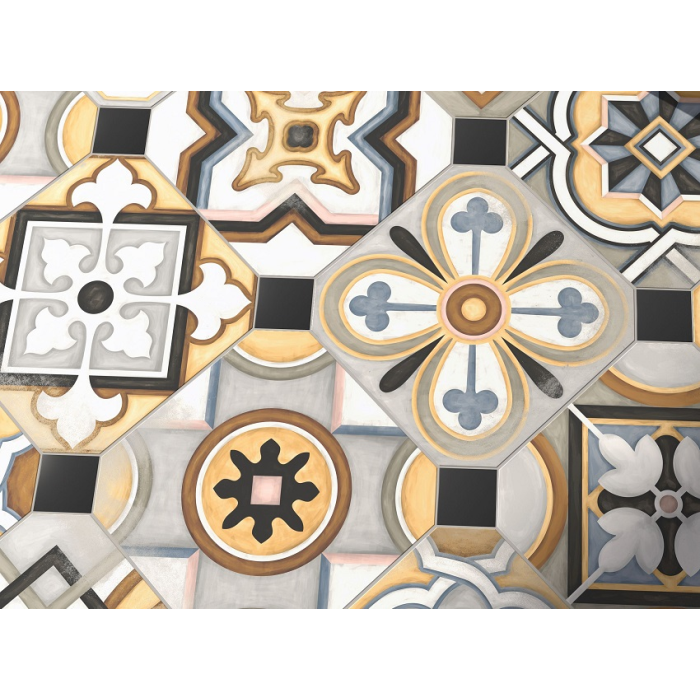 Octogono Musichalls Multicolor 20x20