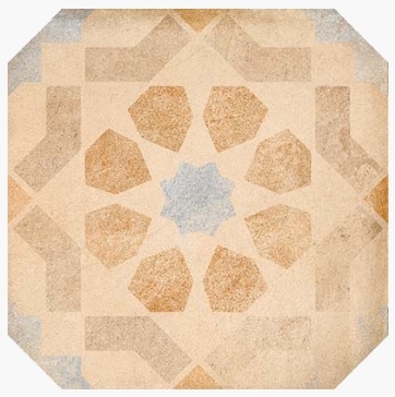 Octogono Turgis Multicolor 20x20
