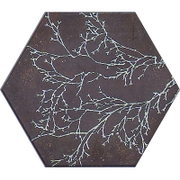 Ozone Brown Decor Hexagon 25x29