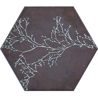 Ozone Brown Decor Hexagon 25x29