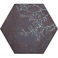Ozone Brown Decor Hexagon 25x29