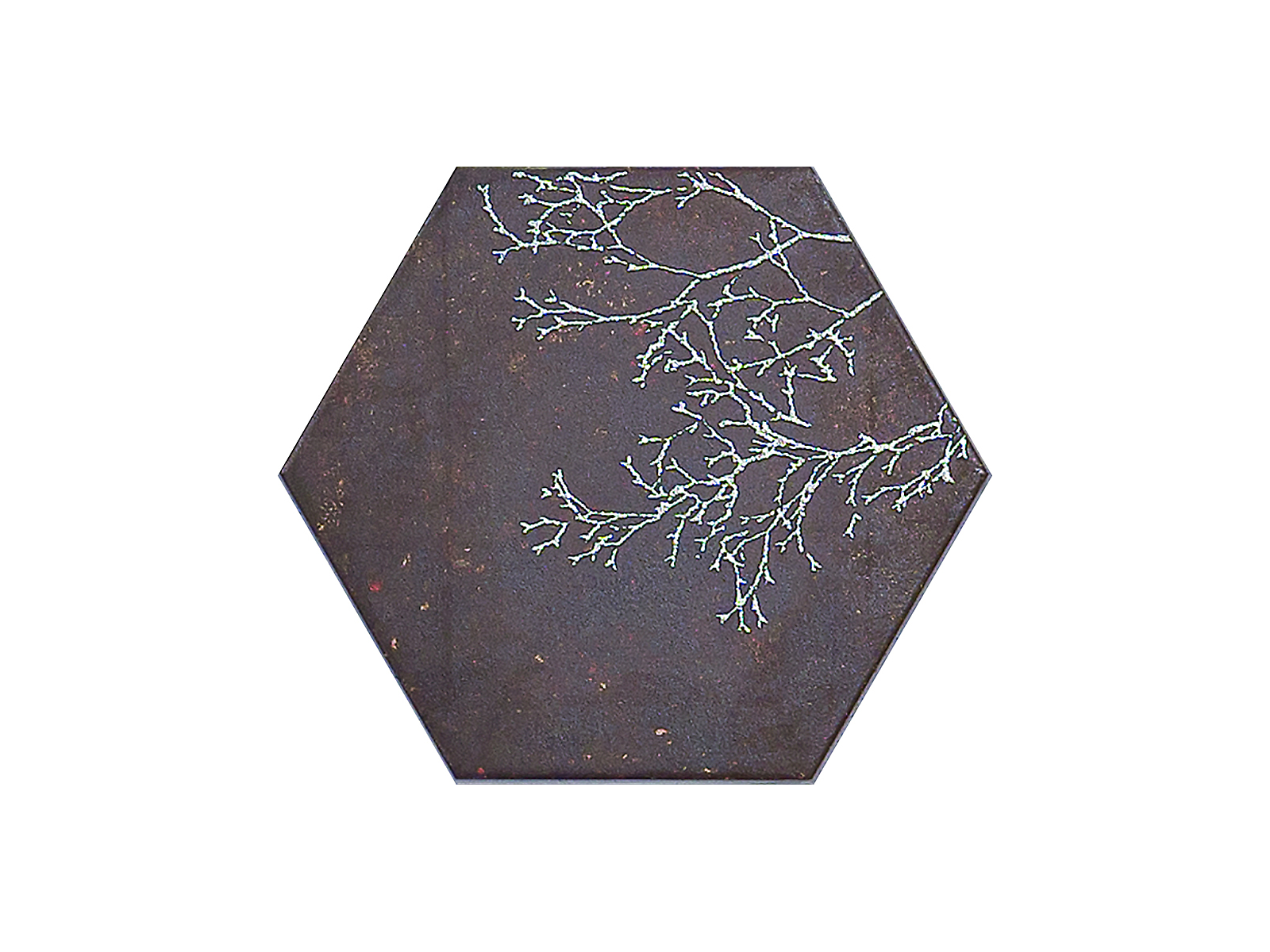 Ozone Brown Decor Hexagon 25x29