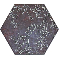 Ozone Brown Decor Hexagon 25x29