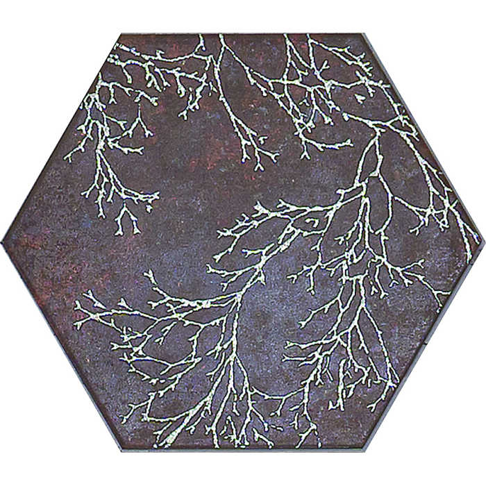 Ozone Brown Decor Hexagon 25x29