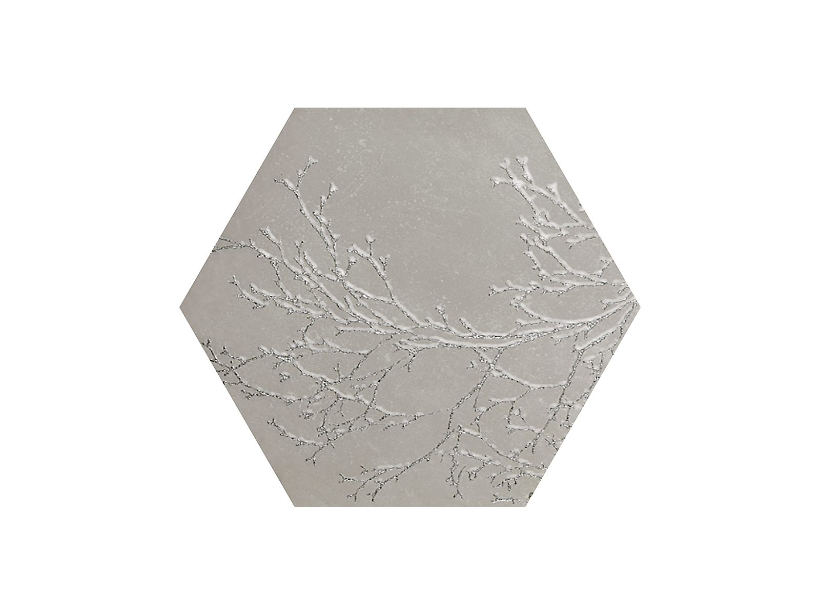 Ozone Ivory Decor Hexagon 25x29