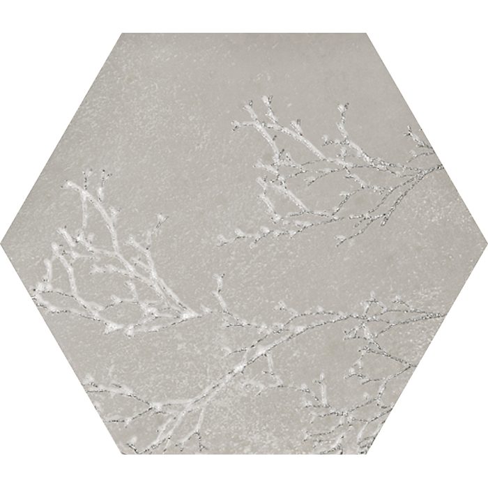 Ozone Ivory Decor Hexagon 25x29