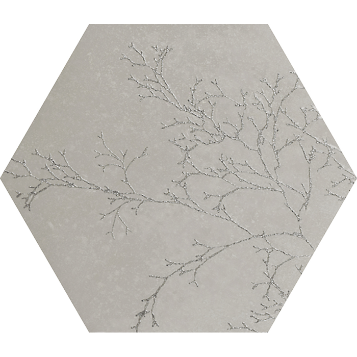 Ozone Ivory Decor Hexagon 25x29