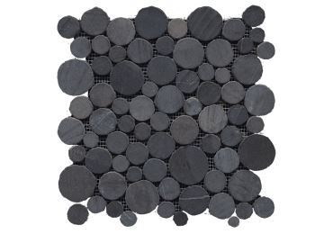 Paradise Round Stone Negro 31,5X31,5