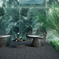 Paradise Round Stone Negro 31,5X31,5
