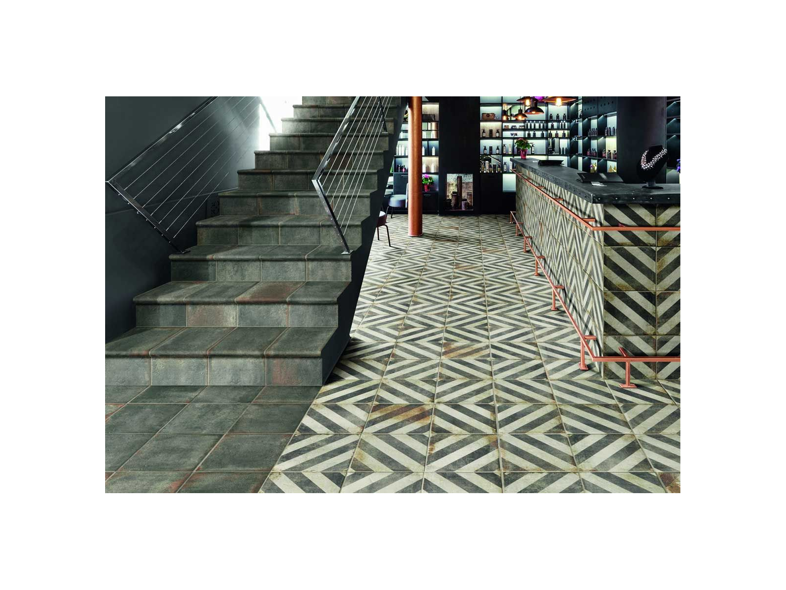 Peld. Angular Danticatto Marrone 32x60