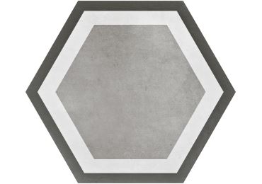 Pisa Grey Hex 23X27