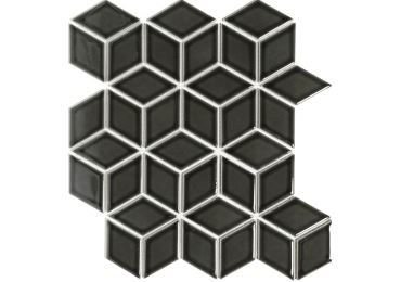 Rhombus  Black Glossy 26,6X30,5