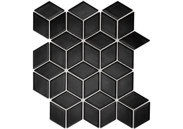 Rhombus  Black Mat 26,6X30,5