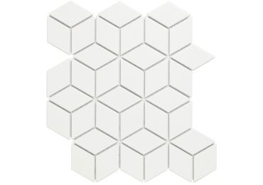 Rhombus White Mat 26,7X30,9