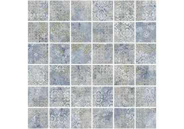 Rug Blue Nat Mos 5X5  29,75X29,75/ Rug Blue Nat Mos 5X5  29,75X29,75/