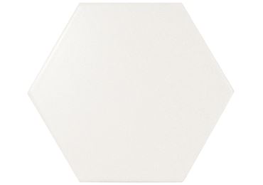 Scale Hexagon White Matt 12,4X10,7