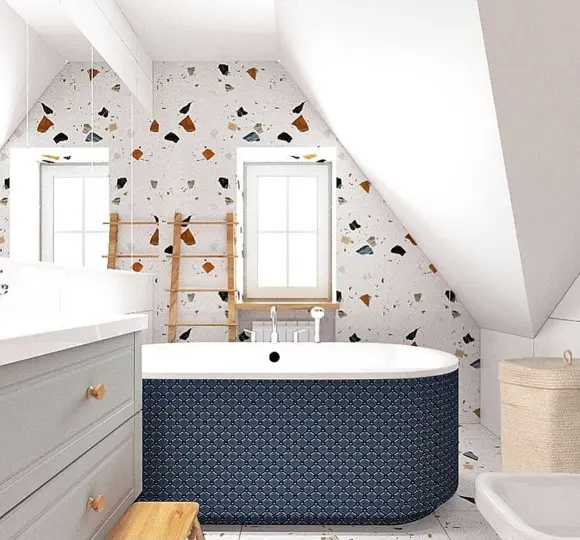 Koupelna terrazzo Stracciatella