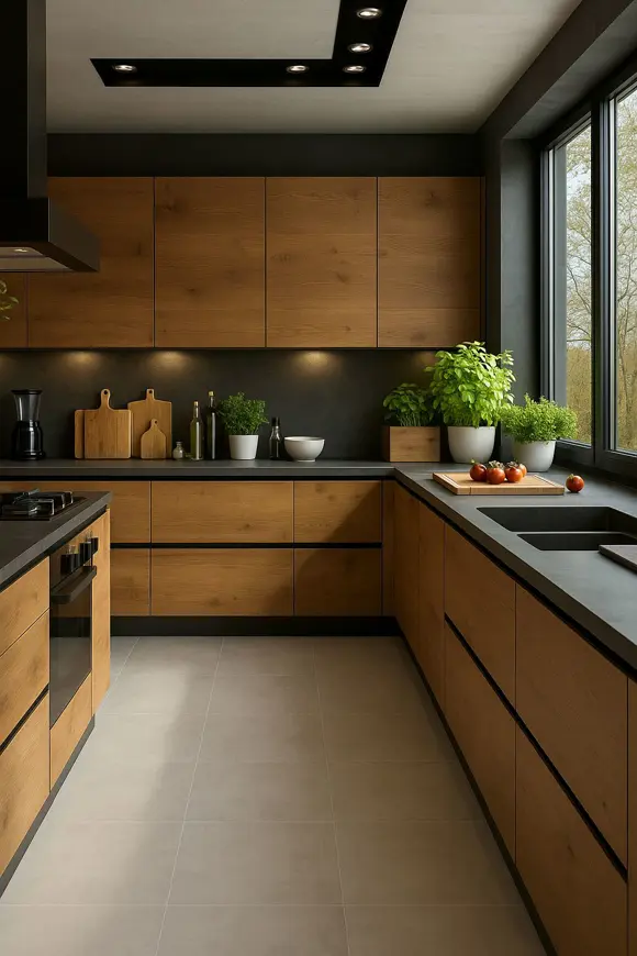 Kuchyně industriální minimalistická Argenta