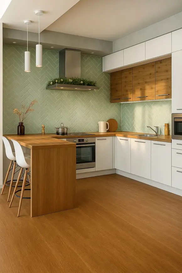 Kuchyně malý formát barevné retro El Barco