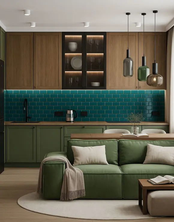 Kuchyně retro barevný malý formát El Barco