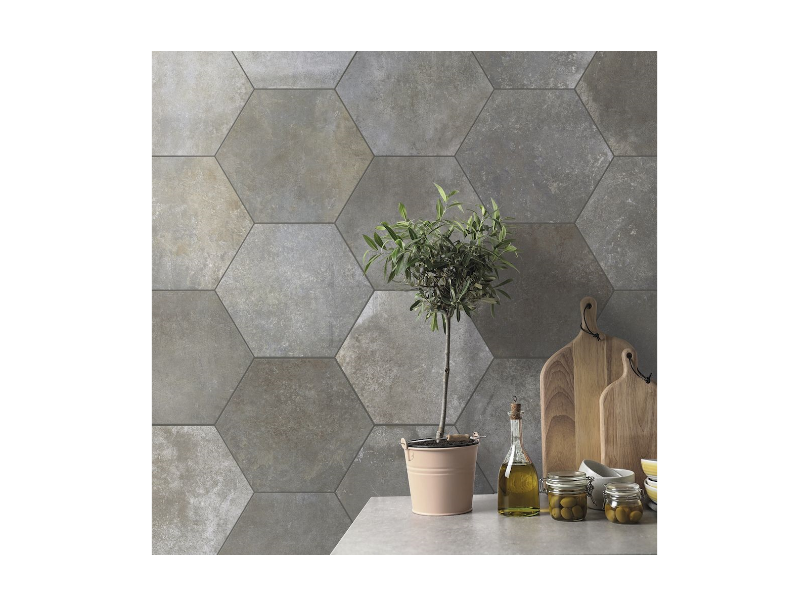Siena Beige Matt Hexagon 23x27