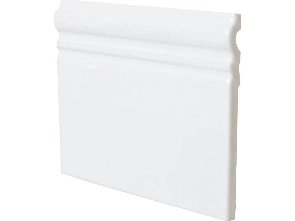 Skirting Blanco Brillo 15x15