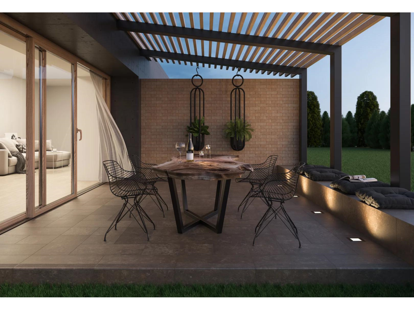 Sokl  Ilario Beige 2 Prvky Levý Struktura Mat 8X30