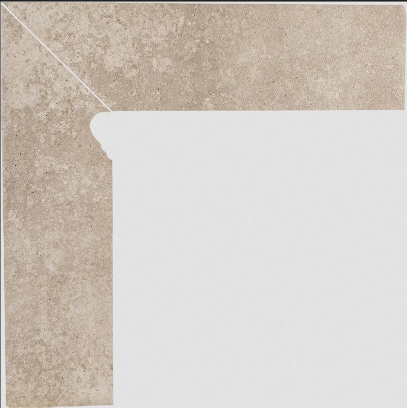 Sokl  Viano Beige 2 Prvky Levý Struktura Mat 8X30