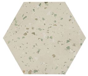 South Green Natural Hexagon 25x29