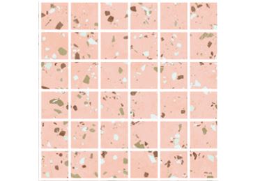 South Pink Natural Mosaico 30x30
