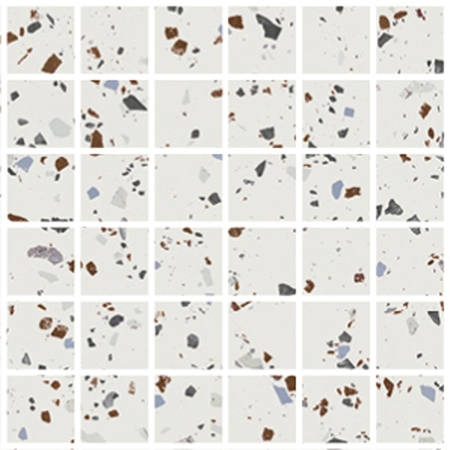 South White Natural Mosaico 30x30