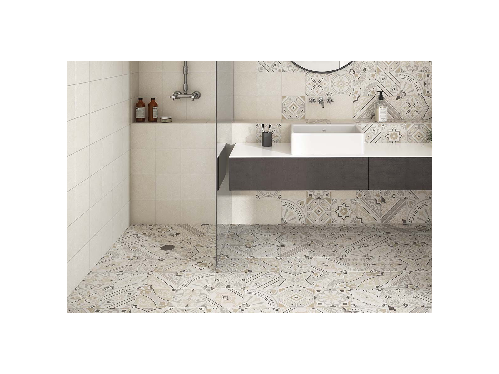Stracciatella Taupe R9 20x20