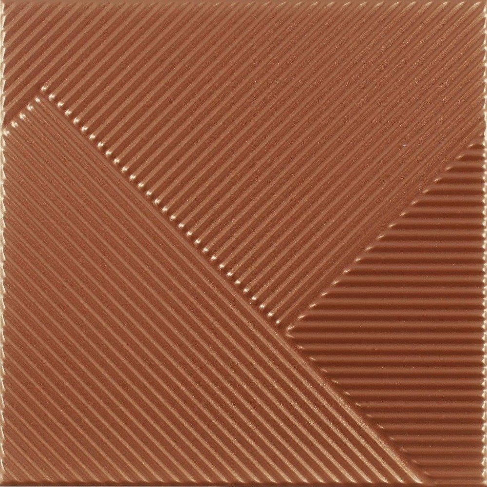 Stripes Mix Copper Brillo 25x25