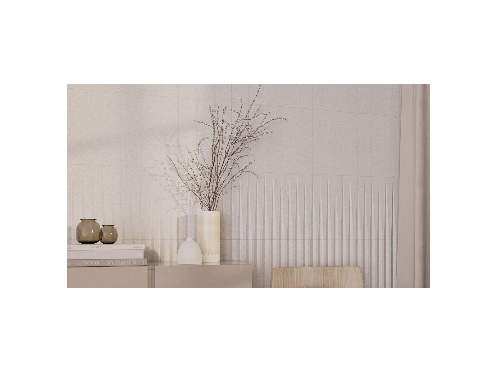 Stripes White Matt 7,5x30