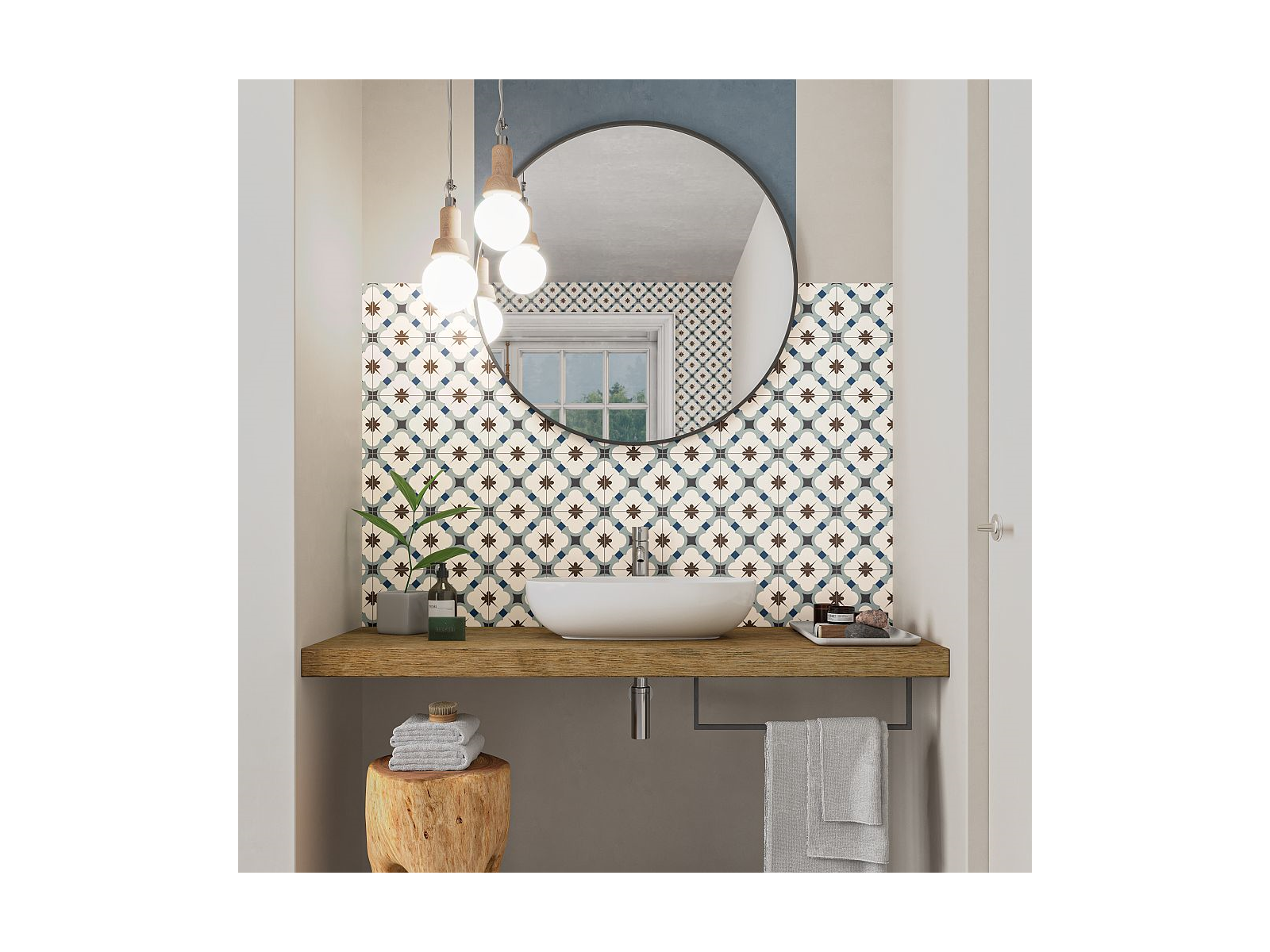 Taco Grace Blue 16,5X16,5 Taco Grace Blue 16,5X16,5