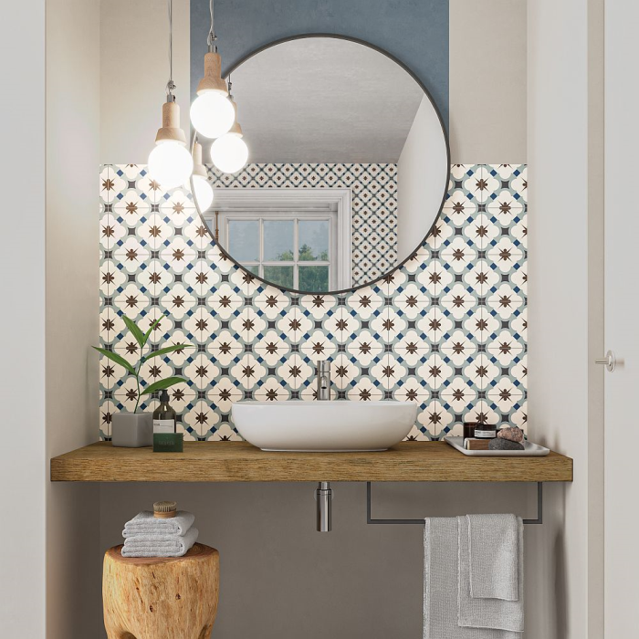 Taco Grace Blue 16,5X16,5 Taco Grace Blue 16,5X16,5