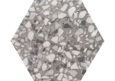 Terazzo Grey Hex 23X27