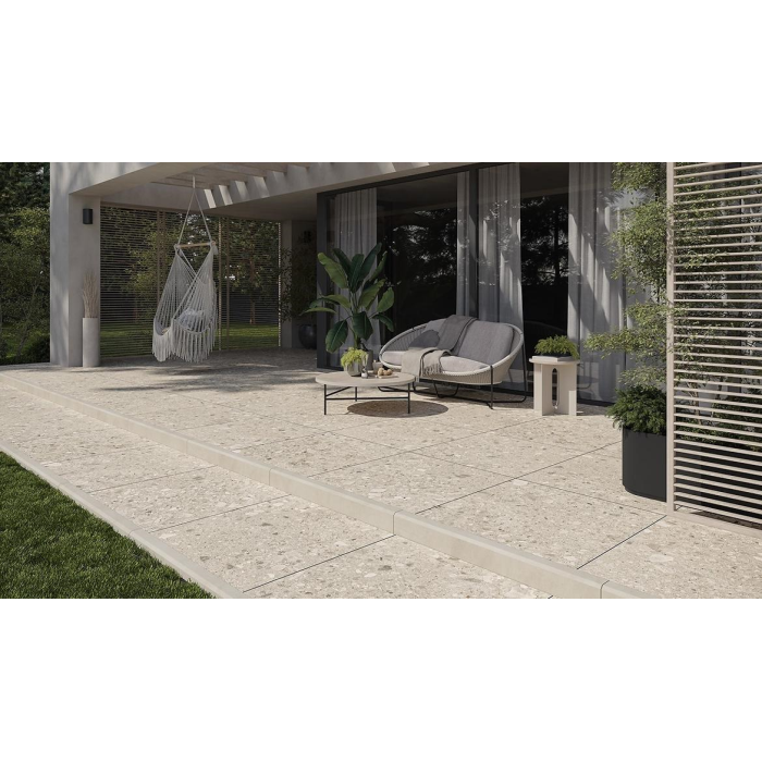 Terrazzo Stone 2.0 Warm Beige Struktura Mat Rektifikovaná 59X59