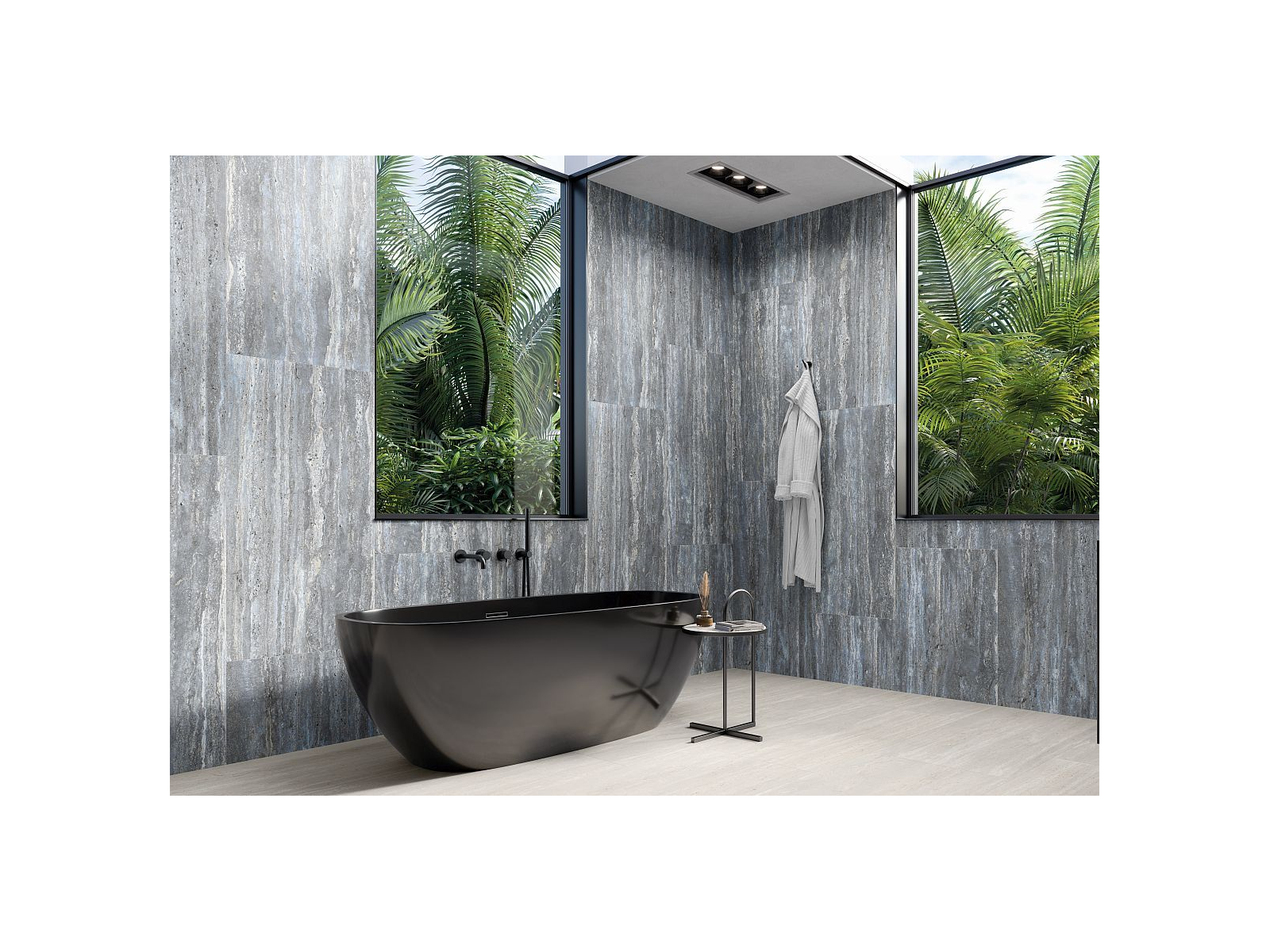 Travertino Titanium Solid 20 mm 49,75X99,55