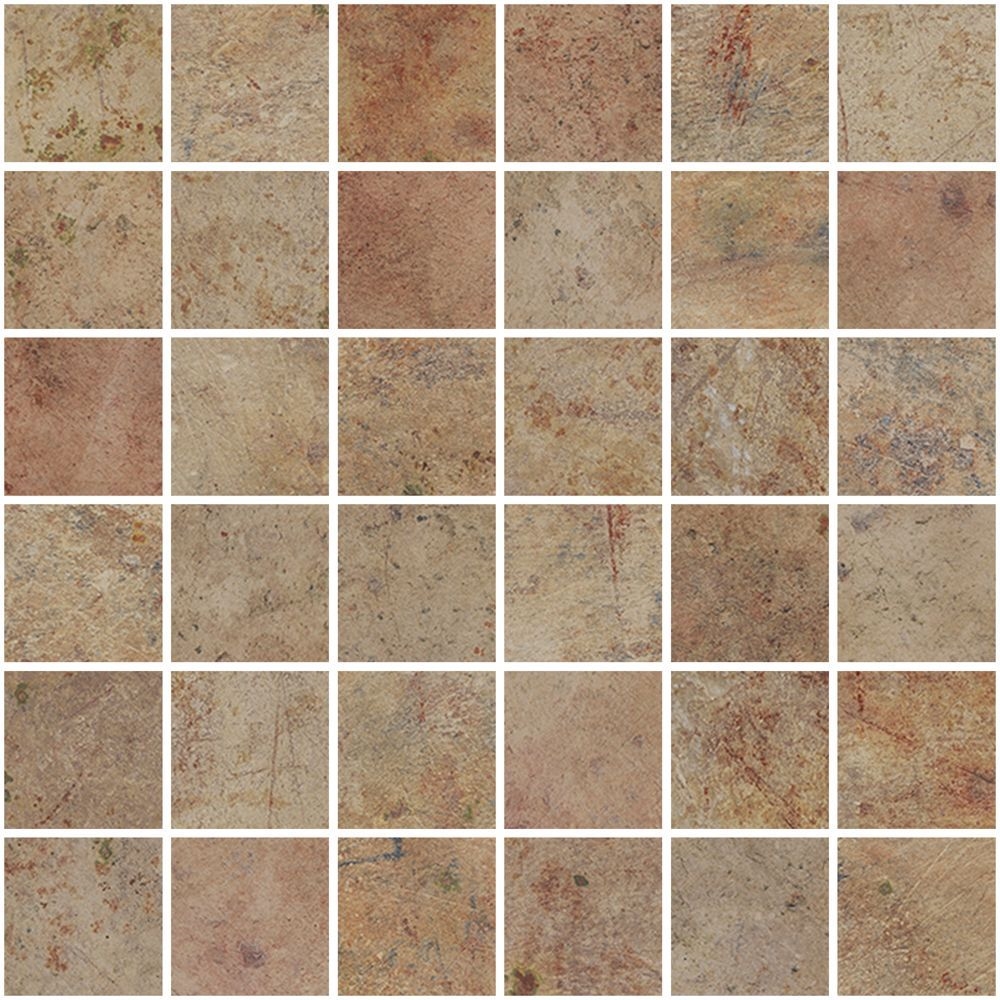 Vulcano Rosso Nat Mos 5X5 29,75X29,75