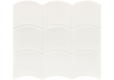 Wave White 12X12