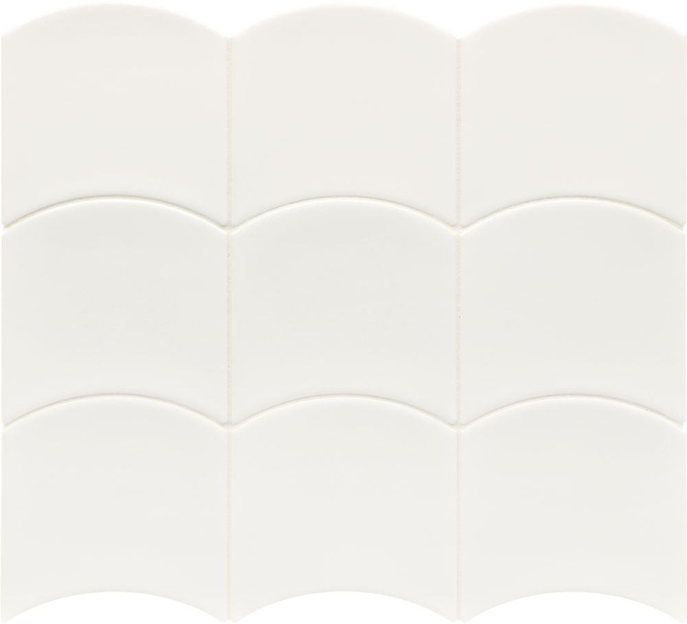 Wave White 12X12