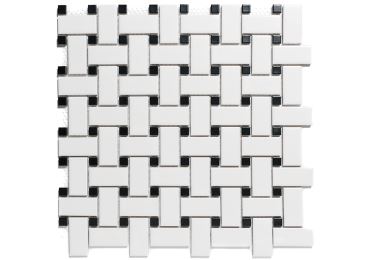 White And Black Mat 30X30