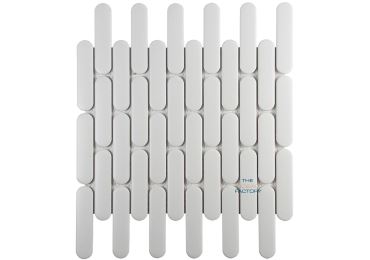 White Mat Oval 30X30